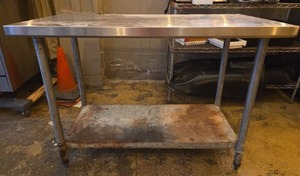 lot 5061 image: Stainless Steel Prep Table