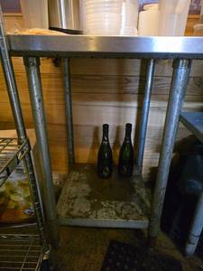 lot 20597 image: 24in -  Stainless Steel Table W Understorage