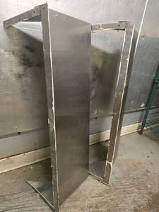 lot 20601 image: Set of 2 - 36in Stainless Steel Wall Shelves