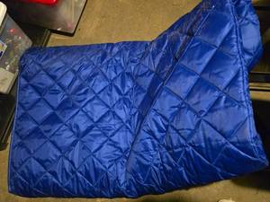 lot 20628 image: Set of 3 Blue Moving Blankets - 8ft