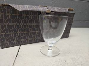 lot 101 image: Schott Zwiesel Craft Water Goblets Set missing one.
