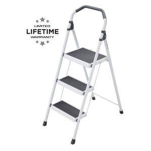 lot 103 image: 3-Step Steel Lightweight Step Stool Ladder 225 Lbs. Load Capacity Type II Duty Rating&nbsp
