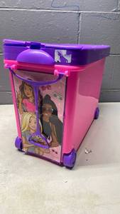 lot 114 image: Barbie Rolling Storage Case with Compartments&nbsp