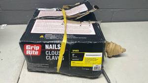 lot 116 image: Grip Rite 8-inch Spike Nails - 50lb Box&nbsp