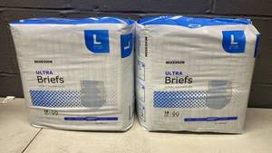 lot 118 image: McKesson Ultra Briefs Large Size Adult Diapers&nbsp
