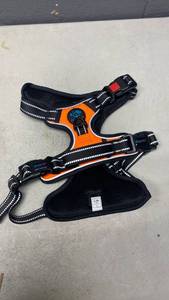 lot 141 image: Phoepet Reflective Dog Harness - OrangeBlack&nbsp