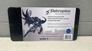 lot 179 image: Batman Elektroplate Decorative License Plate&nbsp