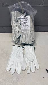 lot 185 image: Pyramex Select Grain Cowhide Leather Work Gloves