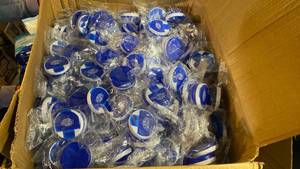 lot 218 image: Bulk Box of medicine containers&nbsp