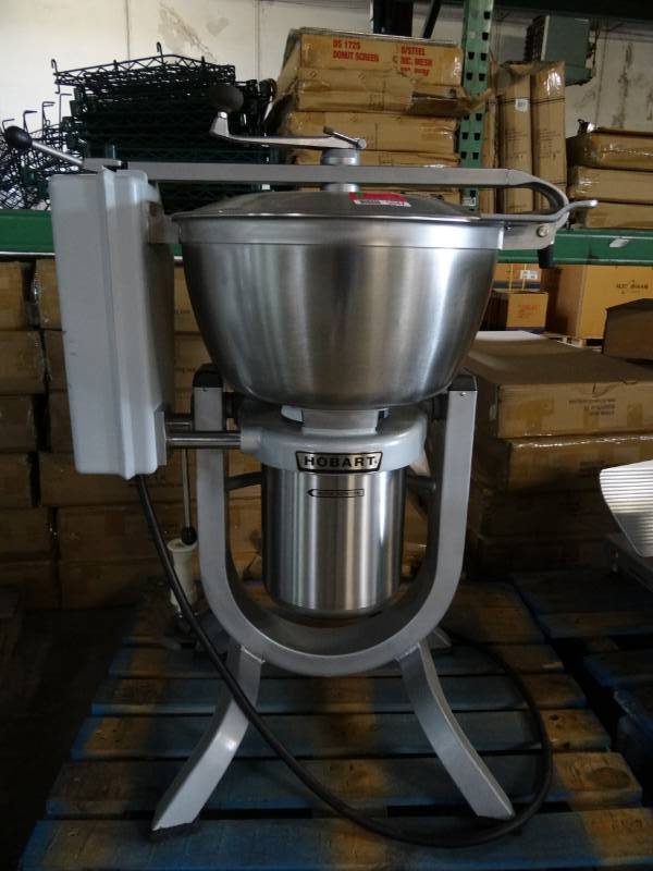 lot 5047 image: Hobart HCM450-61 45-qt Cutter Mixer w Stainless Tilting Bowl & 5-HP Motor
