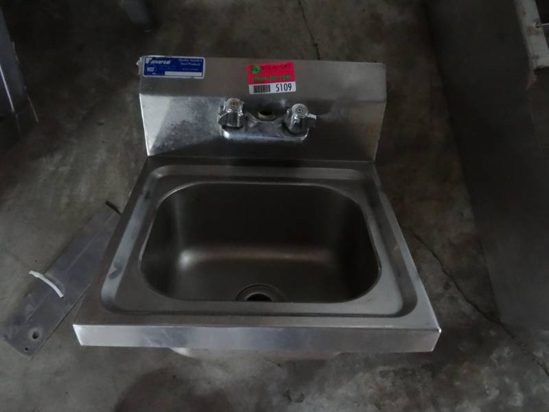 lot 5109 image: Stainless Hand Washing Sink