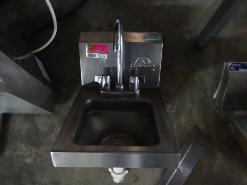 lot 5108 image: Advance Stainless Hand Washing Sink