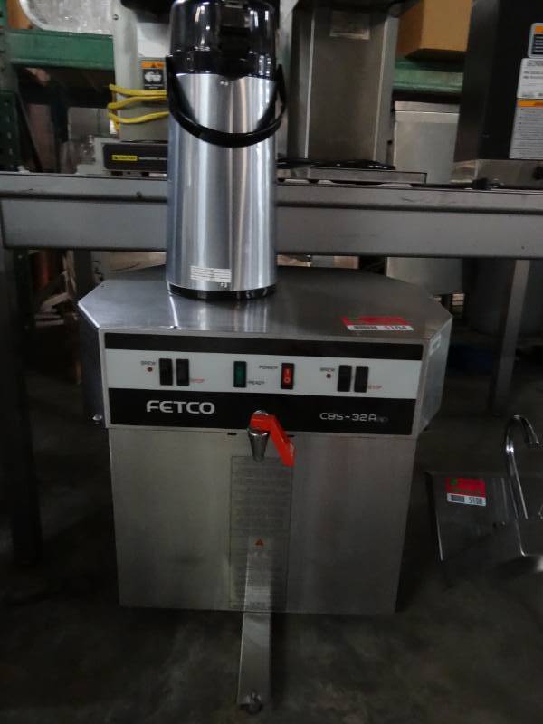 lot 5104 image: Fetco CBS 32Aap Dual Automatic Airpot Brewer w faucet