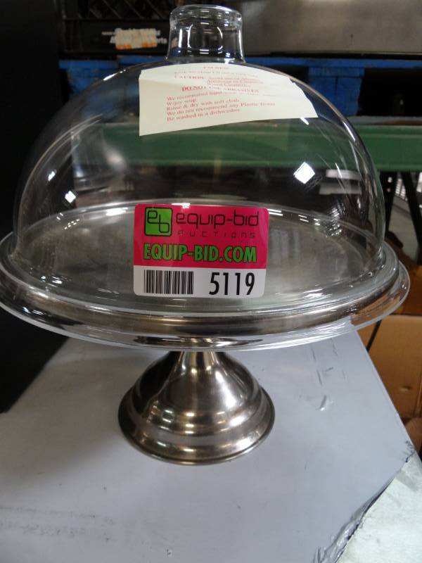 lot 5119 image: CakePie Display Stand with Glass Dome Lid