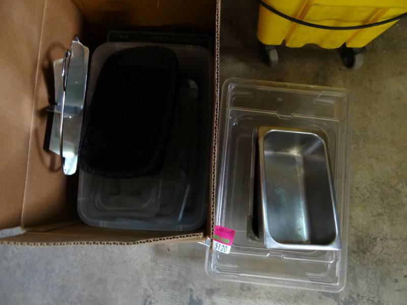 lot 5120 image: Prep Pans, Basket and Utensils