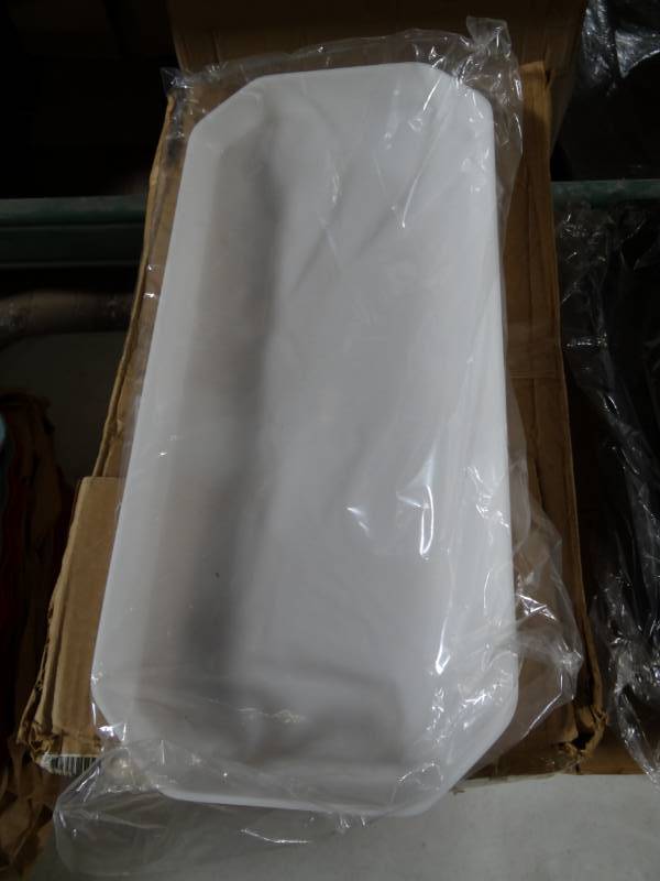 lot 5174 image: White Plastic Serving Trays