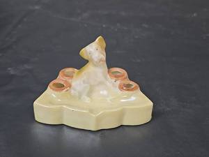 lot 208 image: Vintage Japan Ceramic Terrier Ashtray and Cigarette Stand
