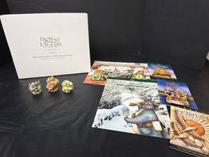 lot 227 image: Harmony Kingdom Millennium Club Kit Figurines 2000 Field Day, Lovers Leap, and Merry Go Round