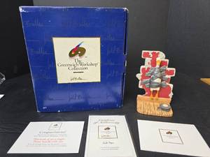 lot 241 image: Greenwich Workshop Porcelain Duck Tape Duck  Figurine
