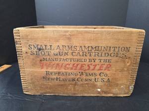 lot 254 image: Winchester Ammunition Wooden Box