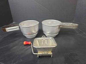 lot 269 image: Moulin-Legumes Manual Food Mill and 2 Foley Sifters