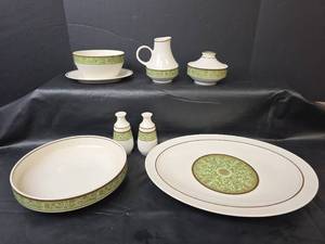 lot 273 image: Noritake Moon Valley 7044 China Serving Set 7pc