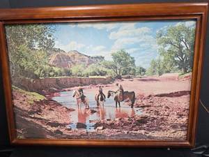 lot 287 image: Helmscene No. 98 Palo Duro Canyon, New Mexico, Canyon Explorers Lighted Picture - Powers on