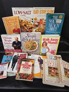lot 344 image: Health and Diet Cookbooks