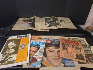 lot 365 image: Elvis Presley Magazine and Newspaper Collection 1977