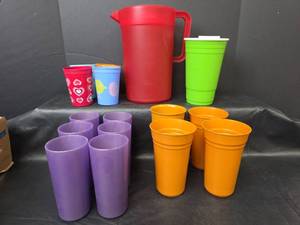 lot 374 image: Pitcher and Cups