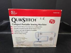 lot 383 image: Sew Pro QuikStitch SP-402 Portable Sewing Machine