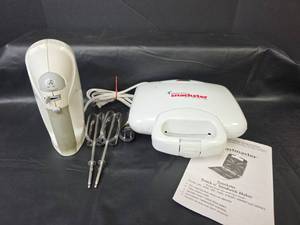 lot 398 image: Toastmaster Snackster Sandwich Maker with Magic Chef Hand Mixer