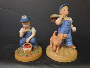 lot 408 image: 1983 Country Store Little Farmers Figurines by Home Interiors