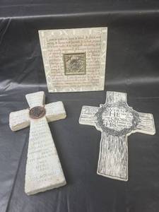 lot 444 image: Christian Scripture Wall Decor Set