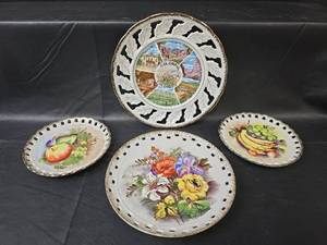 lot 496 image: China Decorative Plate Collection - Colorado  and Hand-Painted Designs