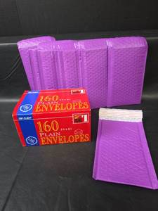 lot 560 image: 13 - Purple Bubble Mailers and Plain Envelopes