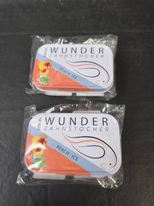 lot 563 image: 2 - Wunder Zahnstocher Peach-Ice Toothpicks 100 Pack NIP