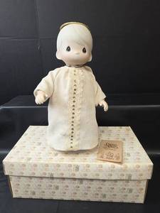 lot 598 image: Precious Moments Aaron Angel Porcelain Doll #12424