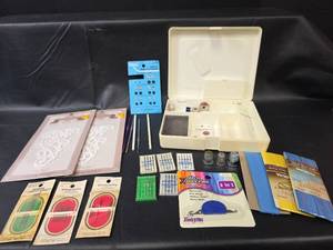 lot 618 image: Sewing Notions with Storage Case