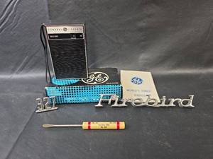 lot 668 image: 1960s GE Transistor Radio with Firebird Emblem and Numbers