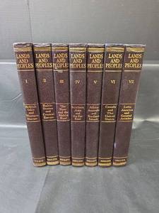 lot 689 image: The Grolier Society Lands and Peoples Complete Vintage Books 7 Volume Set 1964