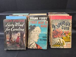 lot 693 image: Mid-Century Novel Collection - 1940s-1950s Hardcover Books with Original Covers