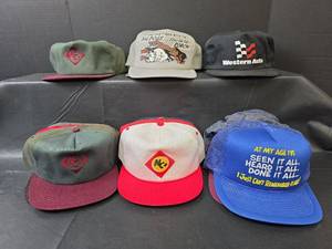 lot 717 image: 1990s TruckerFarmer Hat Collection - NC Logo, Western Auto, Husqvarna & More