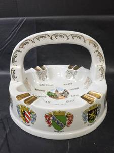 lot 752 image: Large Ansbach Bavaria German Cities Porcelain Ashtray