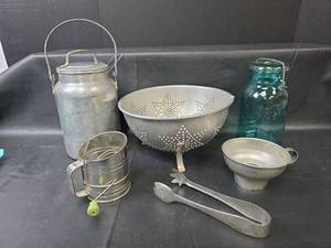 lot 753 image: 1940s Aluminum Kitchen Collection
