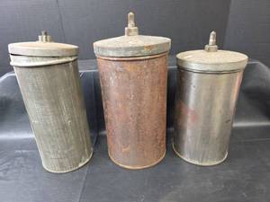 lot 761 image: 1923 White Mountain Triple Motion Ice Cream Freezer Cans