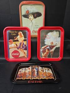 lot 776 image: Vintage Coca-Cola Advertising Tray Collection