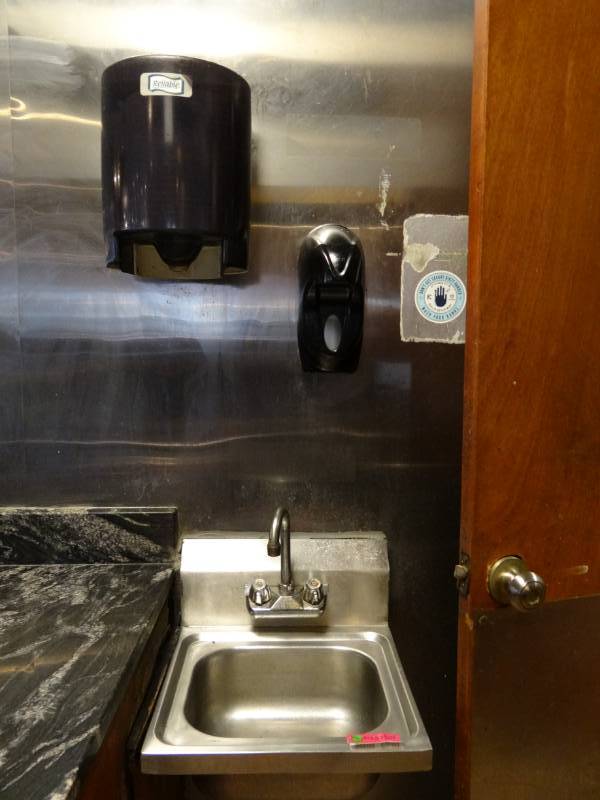 lot 5220 image: Hand Washing Sink, Soap and Towel Dispenser