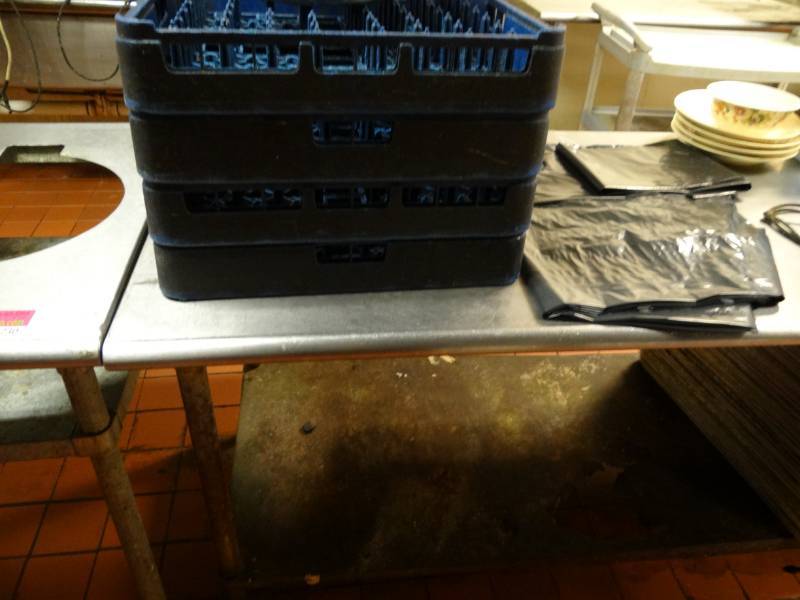 lot 5230 image: Stainless Prep Table with Storage Below