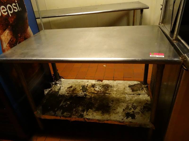 lot 5232 image: Stainless Prep Table with Storage Below